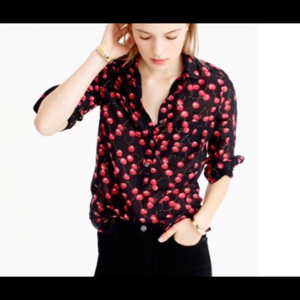 Cherry shirt by J. Crew